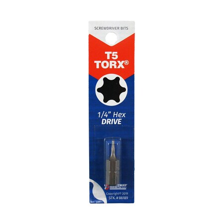 Best Way Tools Scrwdrvr Bit Trx T5X1"L 86189